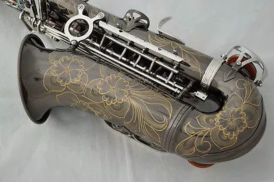 Saxophone đẹp n đen tầm trung phím cao F chuyên nghiệp chơi nhạc cụ saxophone / ống