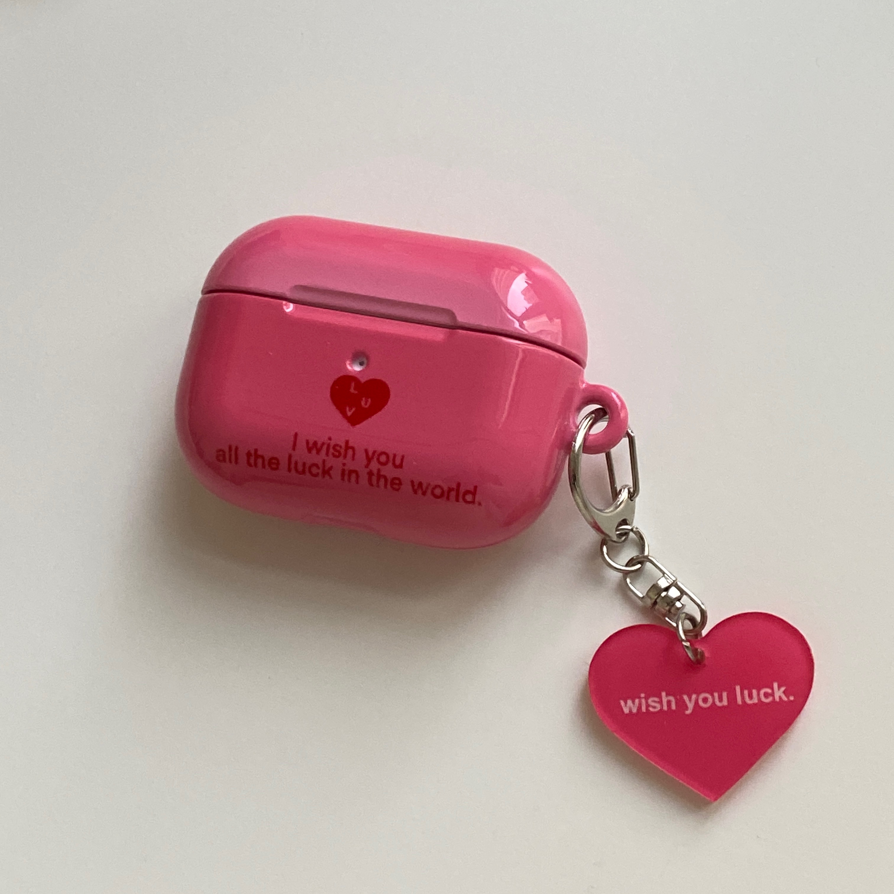 ins letter bright face pink for airpods2 3 Apple Wireless Bluetooth Pro Firing headphone protective sleeve