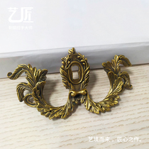 Alexander brass door handle new blackened old door hardware accessories pure copper butterfly handle size