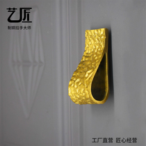 Brass new bathroom door English European and American French furniture handmade gold cabinet door drawer single hole handle
