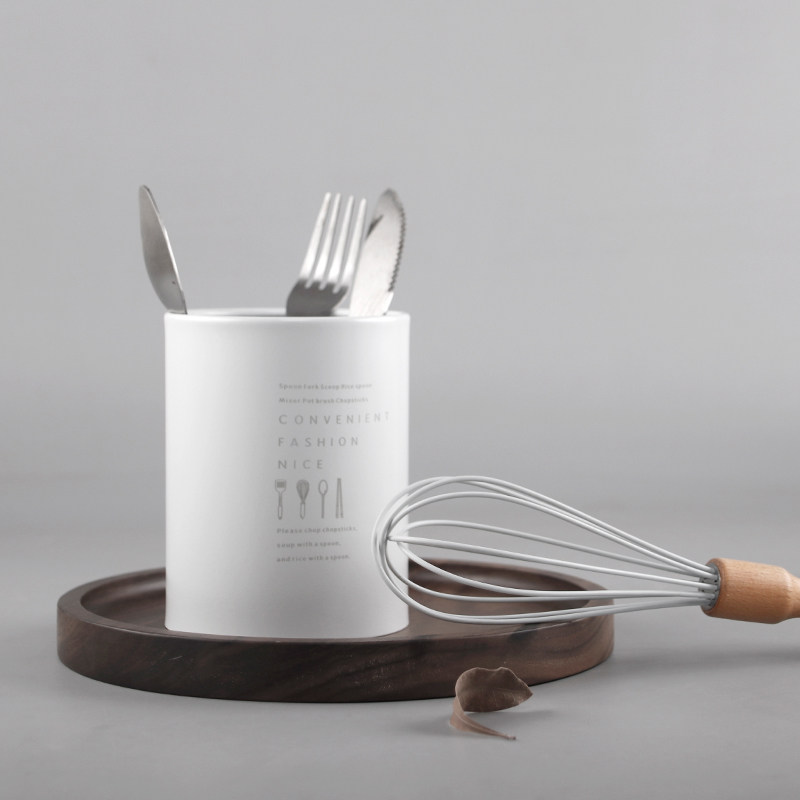 Nordic stainless steel chopsticks tube chopsticks cage chopsticks tube household simple mildew-proof chopsticks barrel simple storage baking tool tube