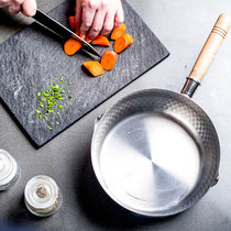 Japanese imported YOSHIKAWA YOSHIKAWA stainless steel Japanese snow pan Japanese wooden handle soup pot 20CM