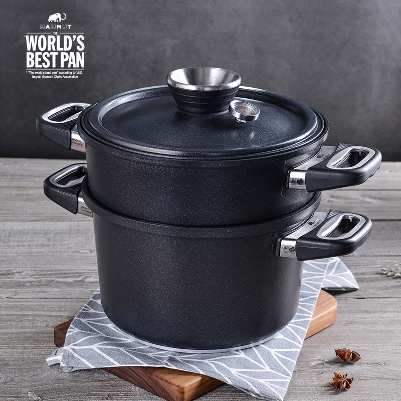 mammut Mammoth Mat Not Stained in Germany Imported Waterless Steamer Saucepan Stockpot without Cooking Oil Smoke 24cm