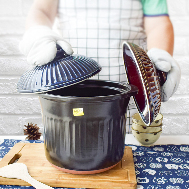 Japan's kikka original imported Wangu burning 8L casserole large-capacity household extra large soup stew bone pot