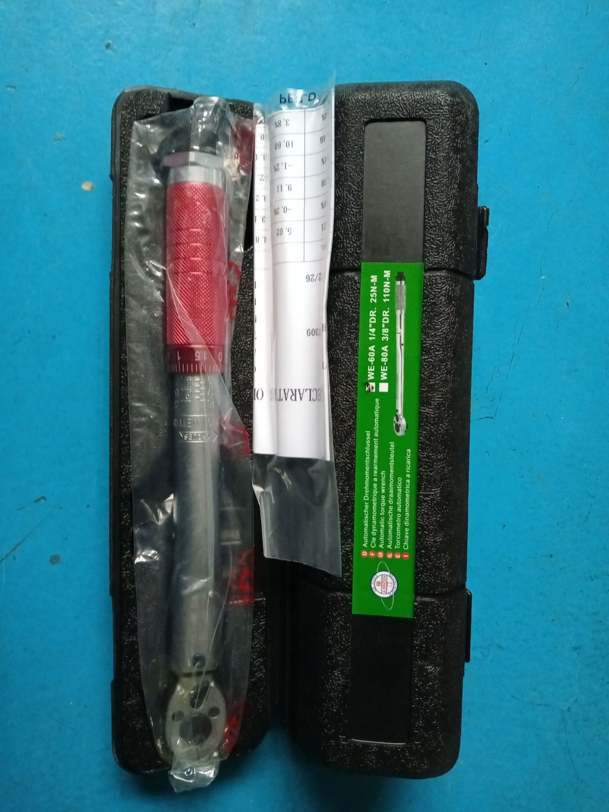 Taiwanese original imported AWINDEN preset type adjustable torsion wrench steady Ting WE-60A 80A 150A