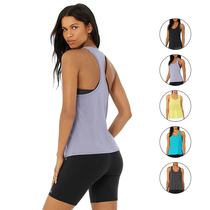 American lo yoga official website spot speed dry breathable yoga long vest sports fitness shirt