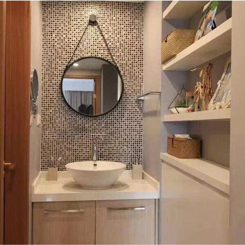 Iron Art Bathroom Mirror Home Dressing Room Round Make-up Mirror Hemp Rope Hanging Mirror Creative Mirror Hotel Beautify Mirror Special Price