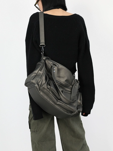 Простые/оригинальные антикварные зеленые брюки Sri Lincoln с карманами и карманами на молнии, сексуальная мотоциклетная сумка Y2K, сумка через плечо через плечо