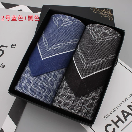 Хлопковый носовой платок, старомодный мягкий шарф, подарочная коробка, впитывает пот и запах