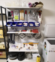 Baking tool rack hanging board Square hole board hole board Multi-function shelf Material rack Hook tool hanging board