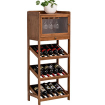 Solid Wood Red Wine Rack Home Wine Rack Bar Wine Cabinet Minimalist Wine Display Shelve Wine Glass Containing Shelf