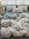Yalu Four-Piece Set New Product Class a High Weight Raw Linen Vintage Linen Crinkle Yarn Printed Student Dormitory Three-Piece Set