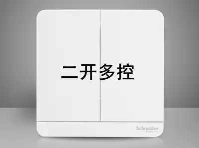 Schneider Yishang two-open multi-control two-position multi-control dual multi-control two-position midway switch