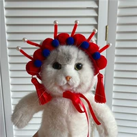 Шаровая головка, синий аксессуар для волос