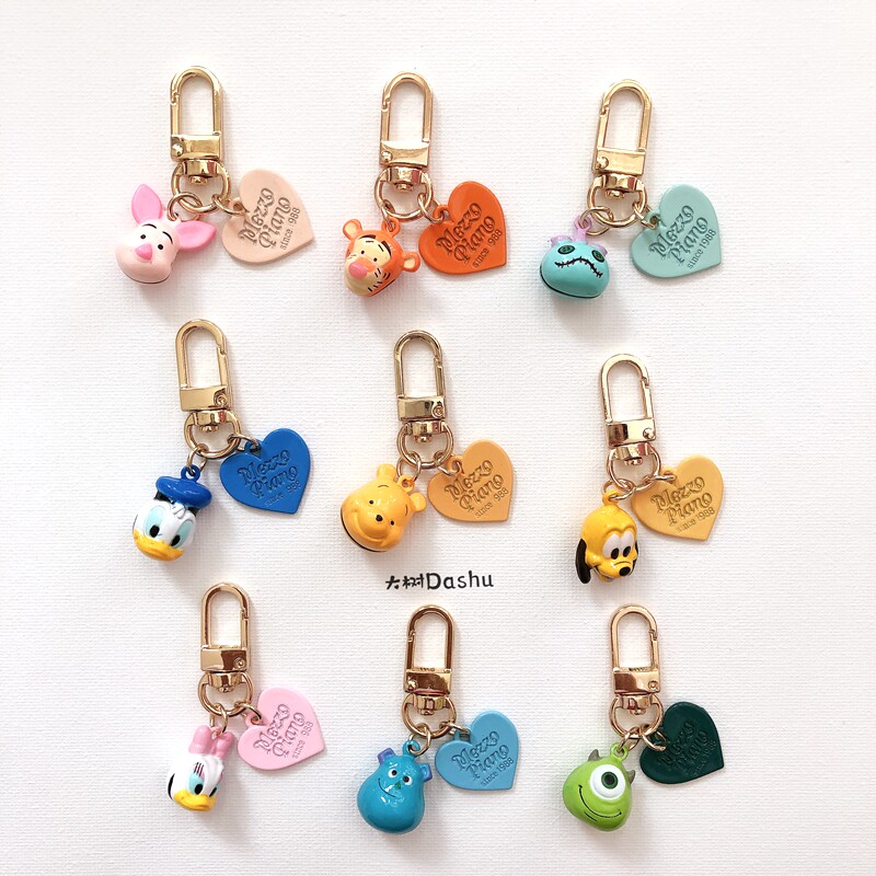 Pooh Donald Duck Tigger Daisy Bells airpods headphone pendant keychain high quality