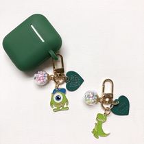 South Korea Ins The Same Big Eyewear Dinosaur Airpods Pendant Hanging with Key Buckle Ornament