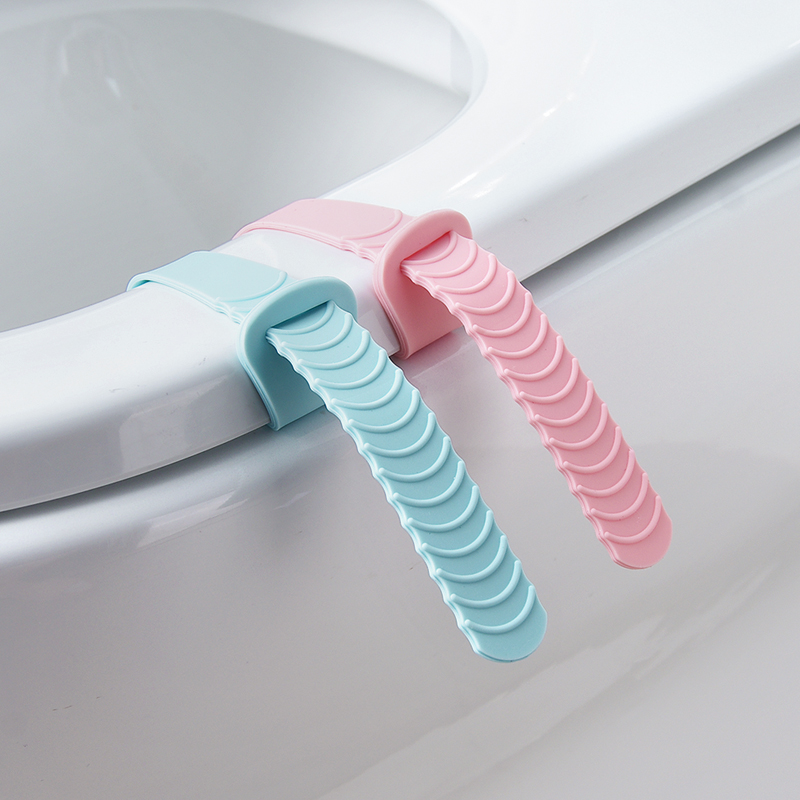Home Toilet Lid Gel silicone Toilet Cover Handle Adjustable Hatchable Lid Toilet Lid Sanitary Handle