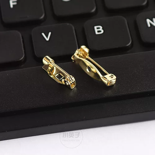 Безопасная брошь, медные качественные аксессуары на лацкан ручной работы, 5 шт, DIY