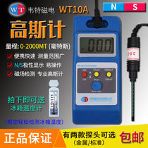 Witt WT-10A Gauss meter Tesla meter Magnetic field detector Magnet magnetic strength measuring instrument