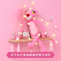 ins girl wall-mounted wall shelf Wall-mounted bedside wall partition decorative wall dormitory artifact storage rack