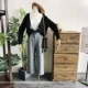 ZZS0129 chỉ có phong cách CHIC. Khóa gỗ tự nhiên ~ áo len cổ điển mềm mại áo len mùa thu