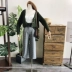 ZZS0129 chỉ có phong cách CHIC. Khóa gỗ tự nhiên ~ áo len cổ điển mềm mại áo len mùa thu