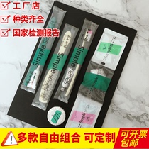 Hotel disposable toiletries set Hotel teeth and accommodation home soft toothbrush toothpaste two-in-one