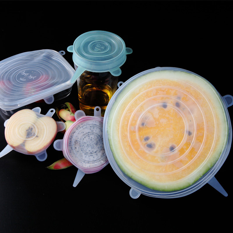 Food grade silicone cover universal cover sealing film cover household versatile fresh tensile artifact