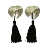 Сексуальные наклейки на соски, блестки для ногтей в форме сердца с кисточками, европейский стиль