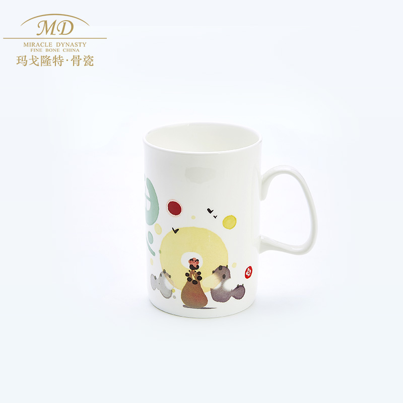 Margolonte 45% Bone Porcelain Mark Cups Cups Coffee Cups Cups Design of Gift Packaging Couple Cups
