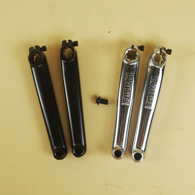 Large brand with benchmark BMX small wheeler crank 8 key 19MM action street car 170L black plated silver-Taobao