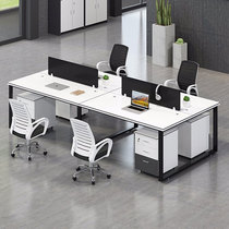 Beijing office furniture portfolio 4 people 2 people desk brief fashion staff desk chair quality screen holder
