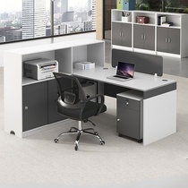 Combined desktop facing staff Financial staff multi-person double-seat minimal table and chair work table