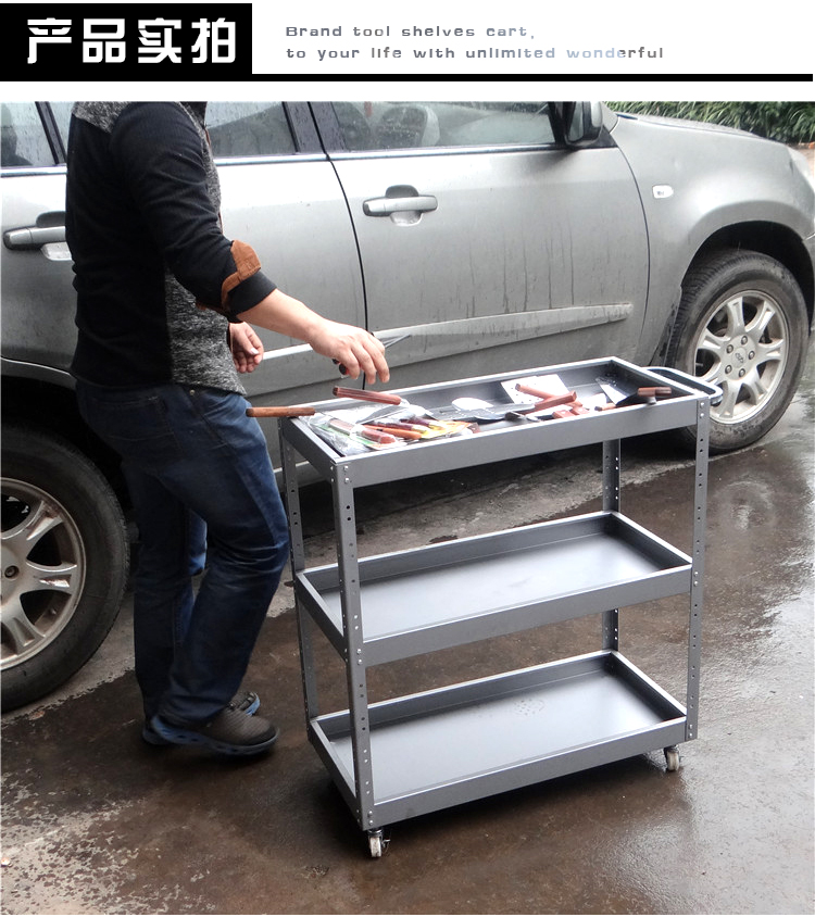 Xe điện xe máy auto repair tool giỏ hàng sửa chữa Xe Đẩy lắp ráp phụ tùng xe Đa chức năng ba lớp giữ công cụ tu vít