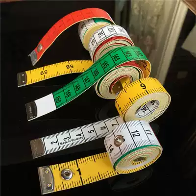 Imported material measuring tape ruler mini tape measuring clothing ruler measuring three circumference 1 5 meters clothing telescopic tape measure market inch