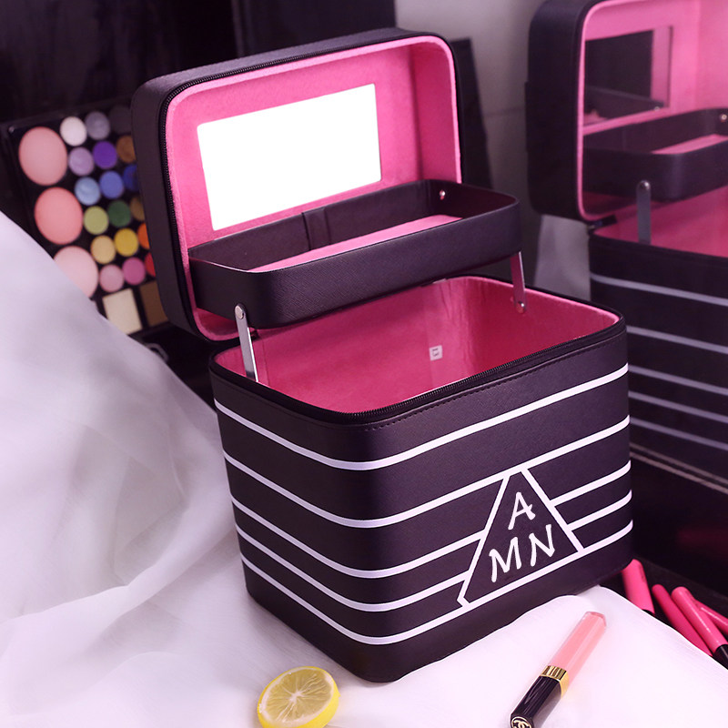 Makeup bag female net red large capacity multi-functional simple portable Korean multi-layer storage bag box product portable makeup case