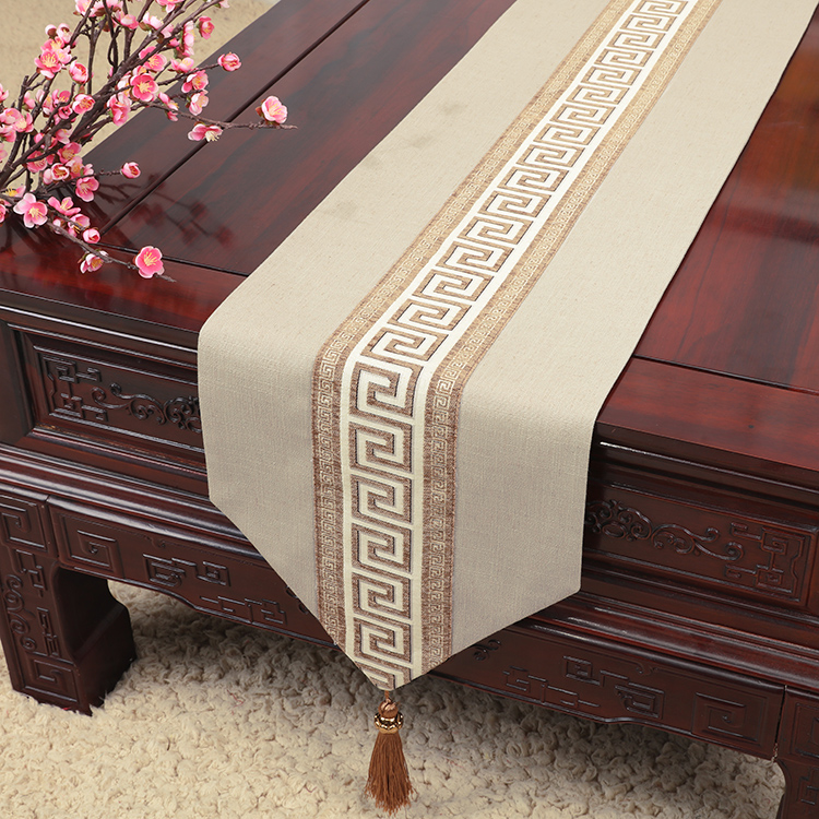 Mới Trung Quốc Zen bảng bảng cờ hiện đại tối giản chenille bàn cà phê vải hiên TV tủ cờ Trung Quốc gió giường cờ - Khăn trải bàn thảm trải bàn ăn