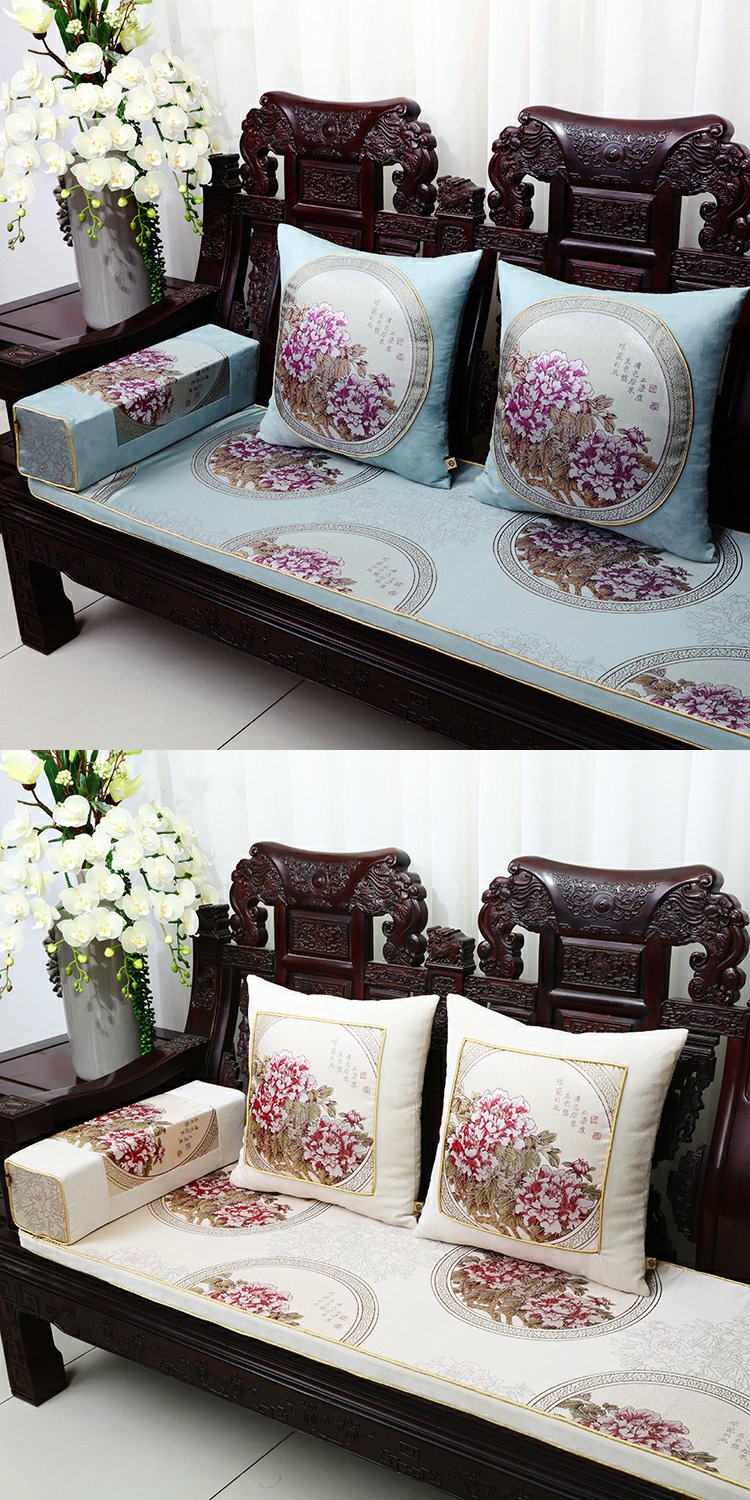 Đệm cổ điển Trung Quốc đệm mới thêu đệm gối gỗ gụ đệm đệm xốp đệm ghế tùy chỉnh nệm lót ghế gỗ giá rẻ