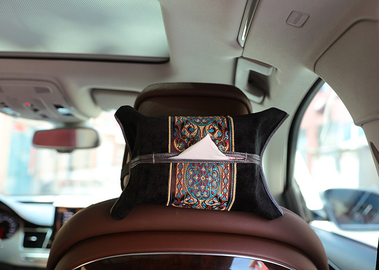 Коробка для салфеток 艺必旭车载纸巾盒时尚挂式创意纸巾盒车内车上窗遮阳板挂式抽纸盒 Art must Asahi