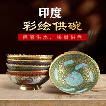 Nepalese handmade fruit plate small household living room water supply bowl full copper painted front serving plate supplies