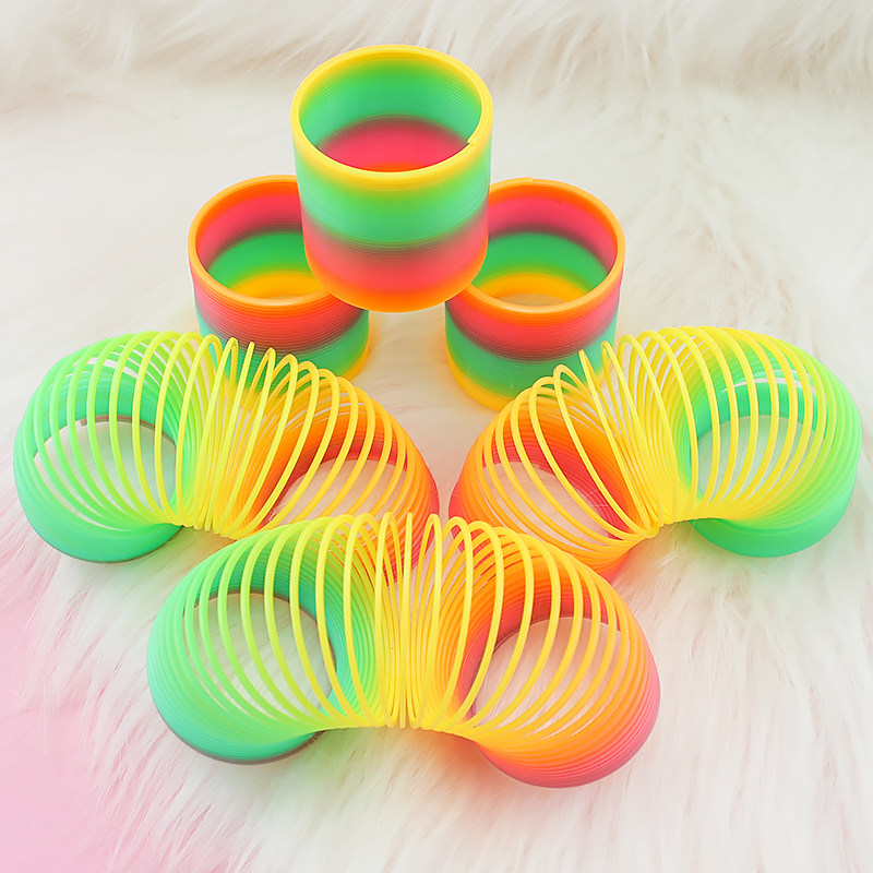 Children Rainbow Circle Color stretch laminated lap Terrace Night City Boys Girls Girls Puzzle Toy School Gift Gifts
