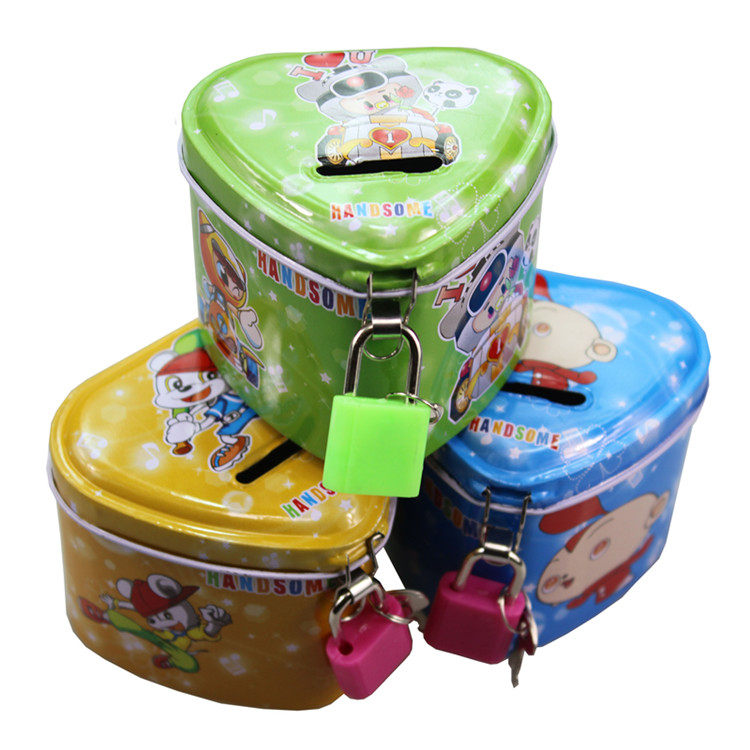 Creative Gift Boxes Deposit Money Cans Money Pot Boys Children Toy Students Kindergarten School Ground Stall Push Gifts