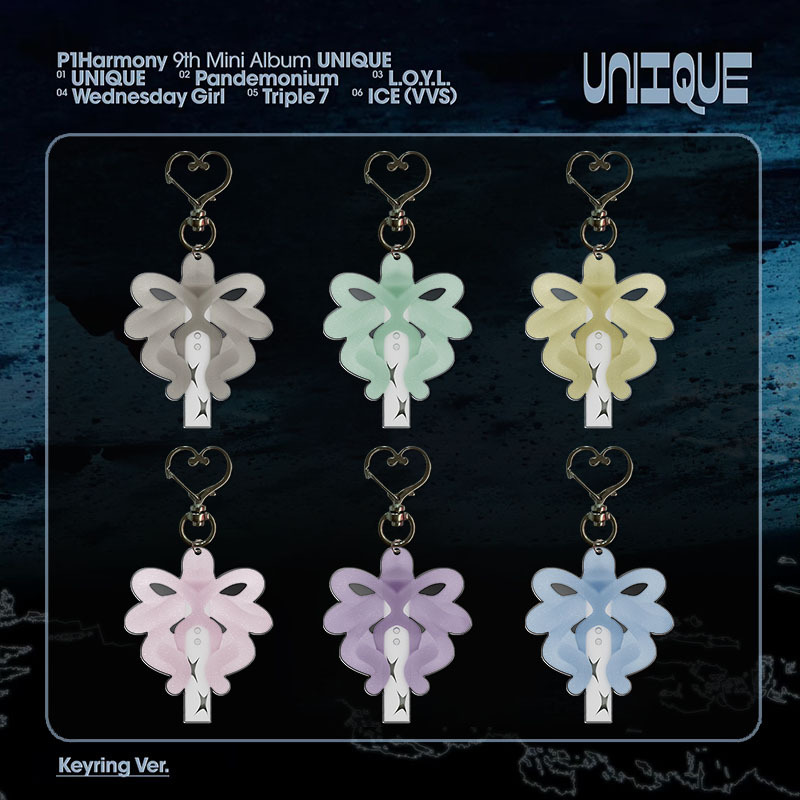 P1Harmony《Unique》Album Acrylic Keychain Pendant Bag Accessory Key Ring Merchandise