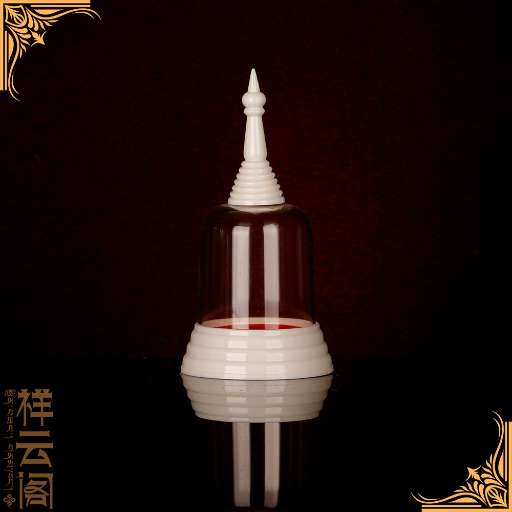 Sheli Pagoda Taiwan Bodhi Sheli Pagoda seat for solid child Gawu boxed Tibetan bond