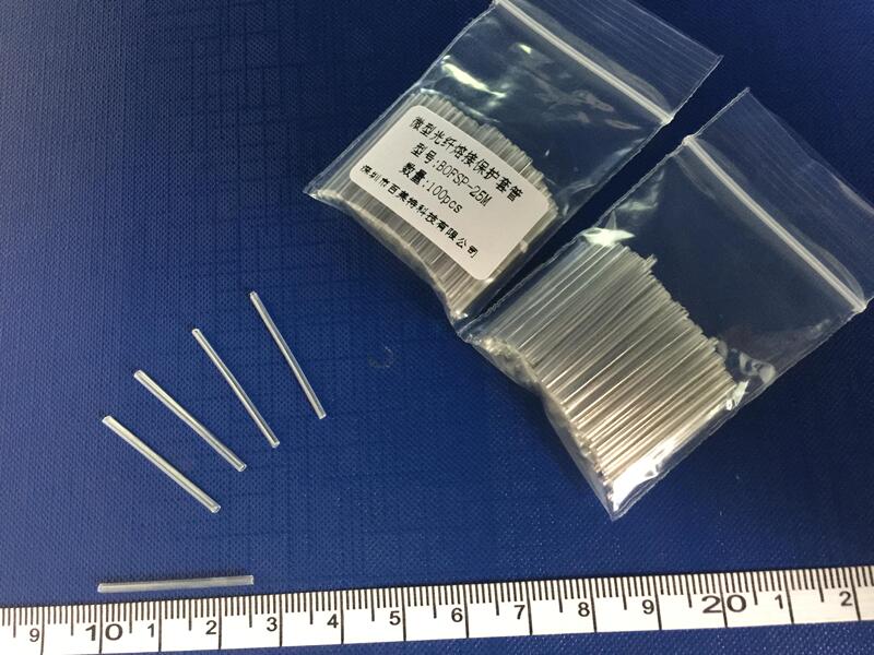 Length 25mm, Colored 250Um Special Micro-Optical Fiber Fusion Splicing Protection Tube, 304 Reinforced Ribbed Hot Fusion Splicing Sleeve