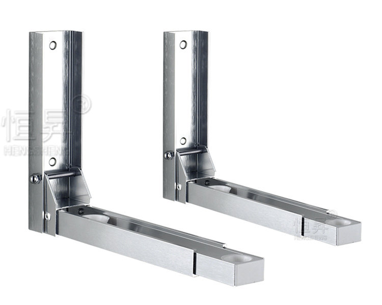 Microwave oven rack storage rack Movable plate wall hanging telescopic folding stainless steel space aluminum microwave oven support tray tray