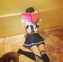 Bunny little skirt unlined female sexy coquettish teacher play ultra-thin dating skirt without split