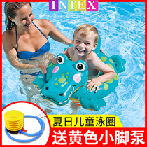  INTEX childrens swimming ring 1 year old sunshade seat ring 3 baby seat ring Childrens floating ring Infant thickened armpit ring