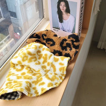 Spot Hao Bao Ma Korea Boy Clothing Winter HETZ Original Fashion BAO WELN Classic Plaid Two Sides Wearing Hats