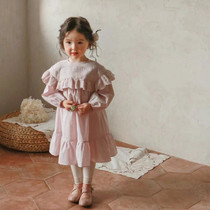 Spot Hao Bao Ma Korea Tong Fashion Import FLO Spring Fashion Little Princess Tune Design Sense Dress Dress